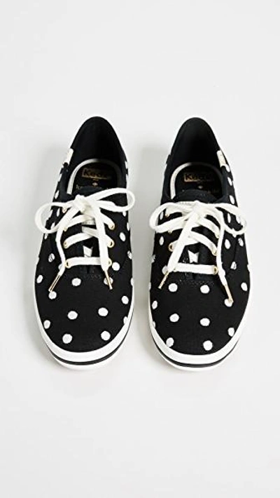 Shop Keds X Kate Spade Dot Sneakers In Black/white