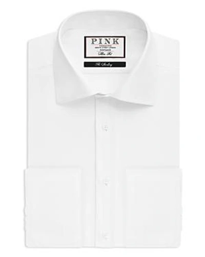 Shop Thomas Pink Timothy Herringbone Dress Shirt - Bloomingdale's Regular Fit In White