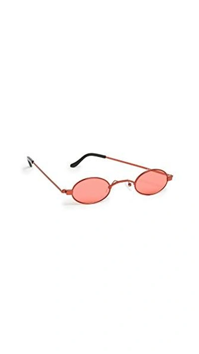 Shop Roberi & Fraud Doris Sunglasses In Red/red