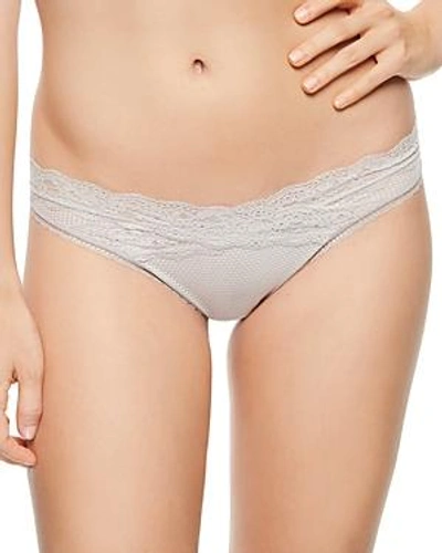 Shop Passionata By Chantelle Brooklyn Thong In Stone Gray