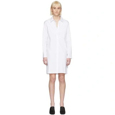 Shop Alyx 1017  9sm White Brigitte Shirt Dress In 007 White