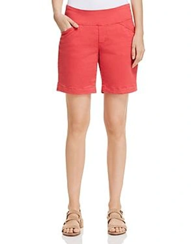Shop Jag Jeans Ainsley Pull-on Bermuda Shorts In Hibiscus