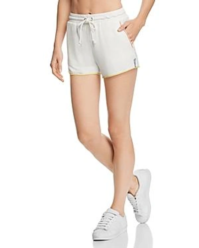 Shop Honey Punch Stitched Shorts In White