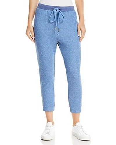 Shop Honey Punch Cropped Sweatpants In Blue