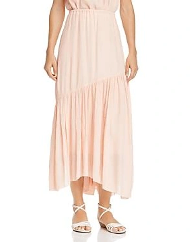 Shop Joie Hiwalani B Textured Maxi Skirt In Summer Pink
