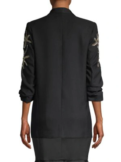 Shop Patbo Starfish Embellished Blazer In Black