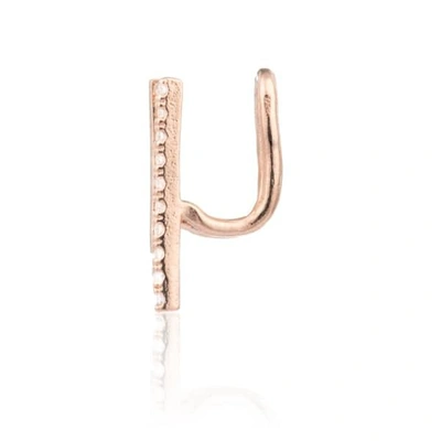 Shop Astrid & Miyu Two-timer Ear Cuff Rose Gold