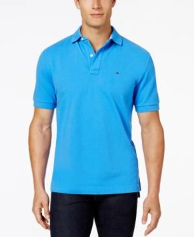 Shop Tommy Hilfiger Men's Custom Fit Ivy Polo, Created For Macy's In Regatta