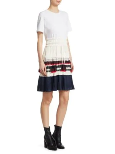 Shop 3.1 Phillip Lim / フィリップ リム Pleated Fit-and-flare Dress In White
