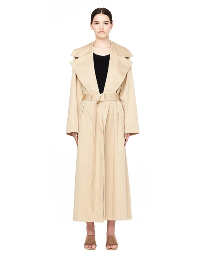 Shop The Row Beige Belted Trench Coat