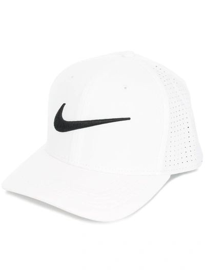 Shop Nike Perforated Logo Cap - White