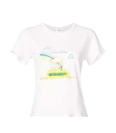 Shop Re/done White Let Sunshine Do Tee