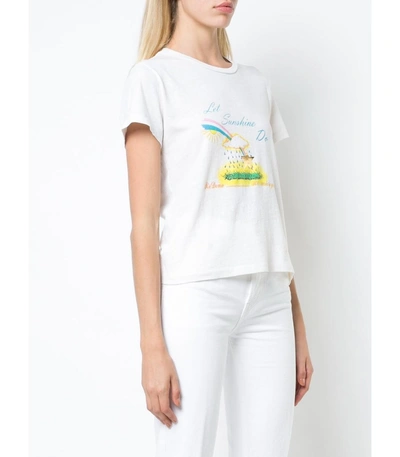 Shop Re/done White Let Sunshine Do Tee