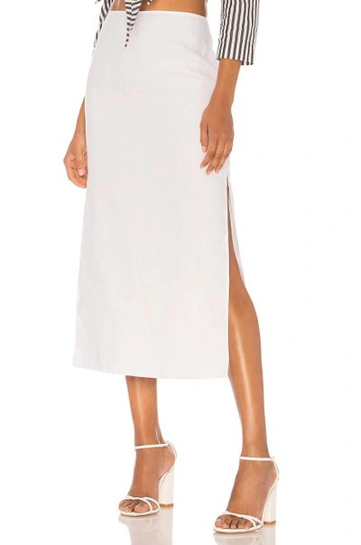Shop Theory Slit Skirt In White