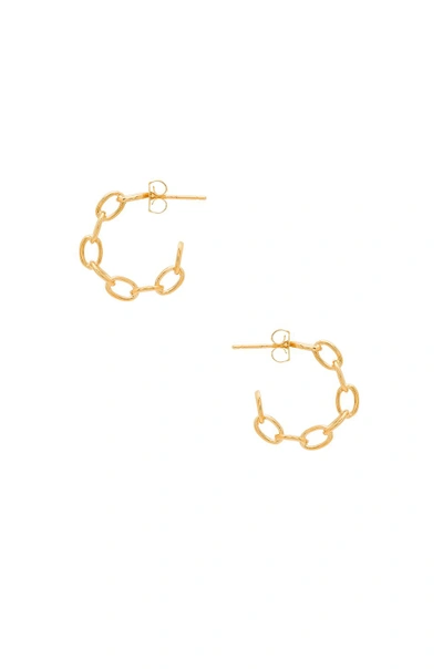 Shop Five And Two Mariah Hoop Earrings In Gold