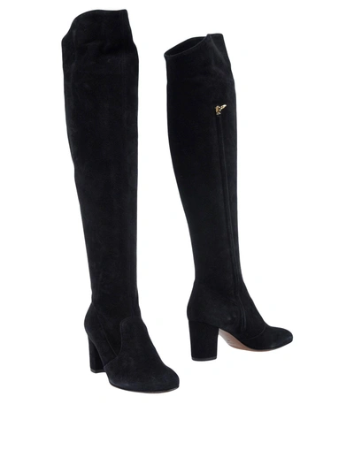 Shop L'autre Chose L' Autre Chose Woman Knee Boots Black Size 6 Soft Leather