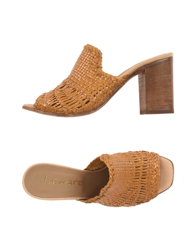 Shop Lemaré Sandals In Ocher
