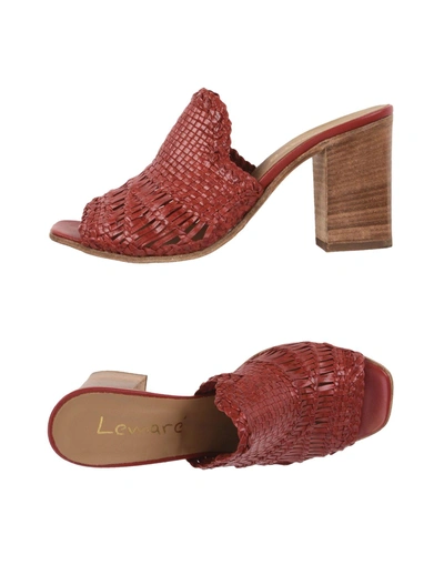 Shop Lemaré Sandals In Red