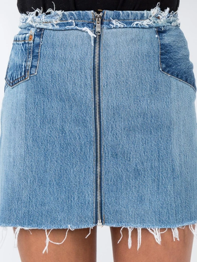 Shop Re/done Raw Zipped Skirt