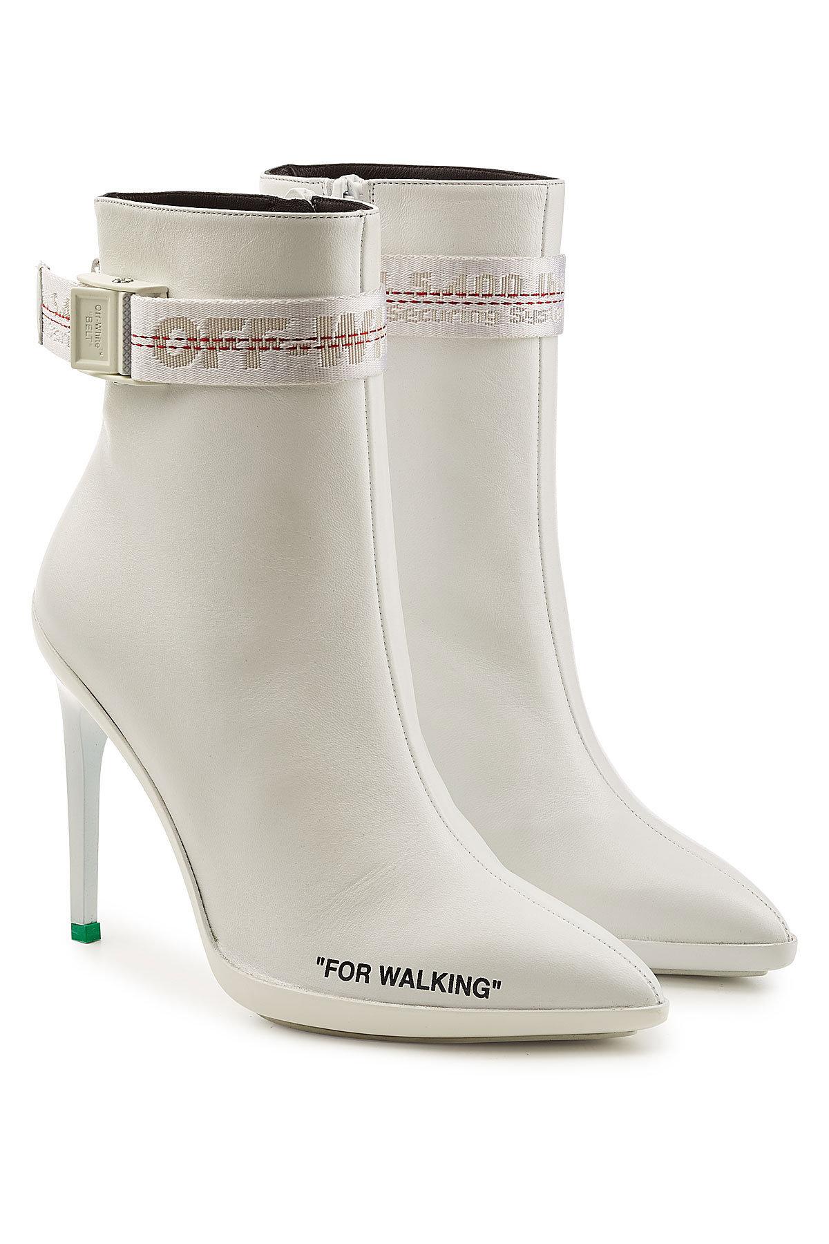 for walking off white boots