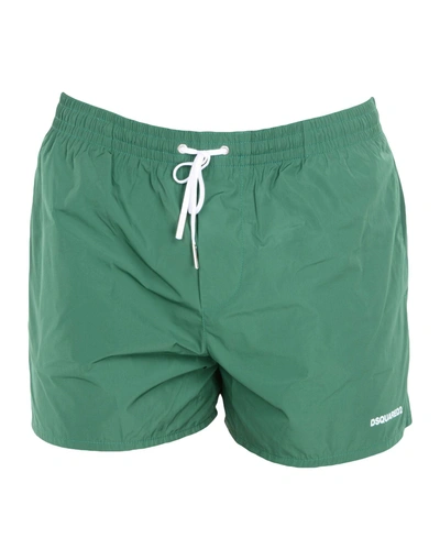 Shop Dsquared2 Swim Shorts In Green