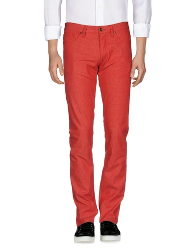 Shop Incotex Man Jeans Red Size 32 Cotton