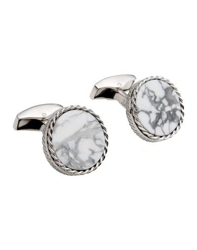 Shop Tateossian Cufflinks And Tie Clips In White