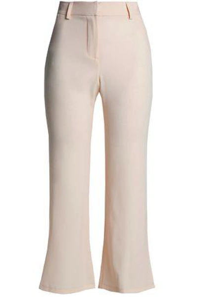 Shop Haute Hippie Woman Crepe Kick-flare Pants Off-white