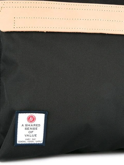 Shop As2ov Hi Density Leather-trimmed Bag In Black