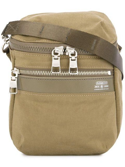 Shop As2ov Shrink Small Messenger Bag In Brown