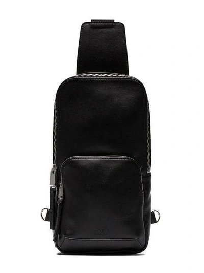 Shop Alyx 1017  9sm Leather Crossbody Bag - Black