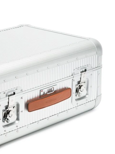 Metallic Silver Bank Spinner 68 Aluminium Suitcase