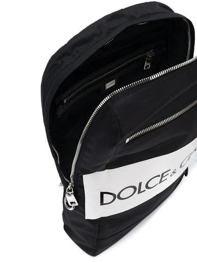 Shop Dolce & Gabbana Rucksack Mit Verstellbarem Riemen In Black