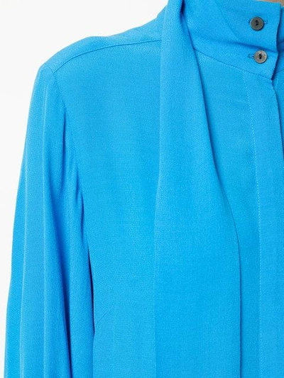 Shop Strateas Carlucci Ammo Tie-neck Shirt - Blue