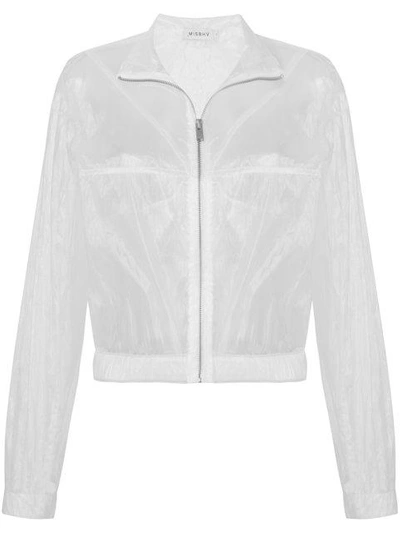 Shop Misbhv Transparent Jacket - White