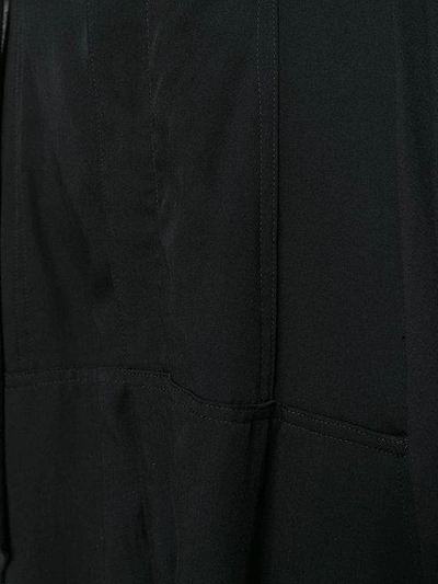 Shop Yohji Yamamoto Layered Cut Out Maxi Dress In Black