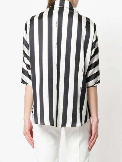 striped design blouse