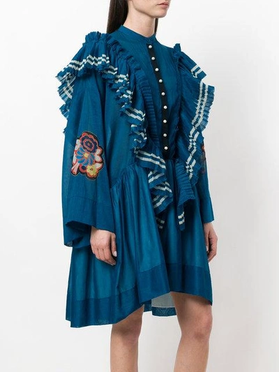 Shop Philosophy Di Lorenzo Serafini Oversized Ruffle Trim Dress