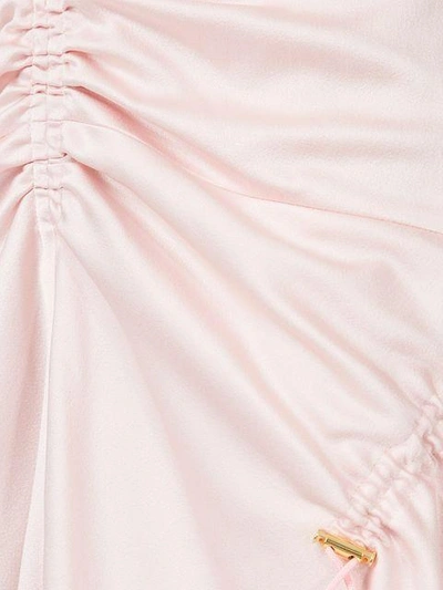Shop Peter Pilotto Gathered Asymmetric Skirt - Pink