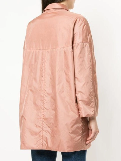 button-down fitted coat