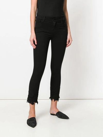 slim cropped trousers