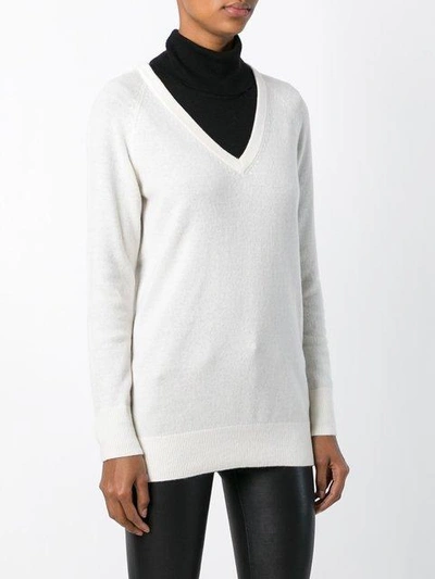 Shop Equipment V-neck Sweater - White