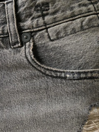 Shop R13 Distressed Denim Shorts - Black