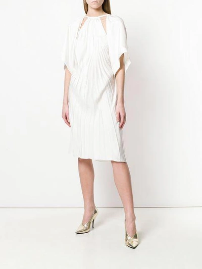 Shop Maison Margiela Pleated Cut In White