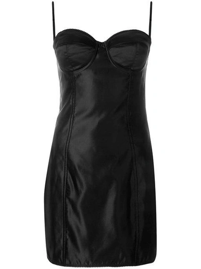 Shop Dolce & Gabbana Short Fitted Dress - Black