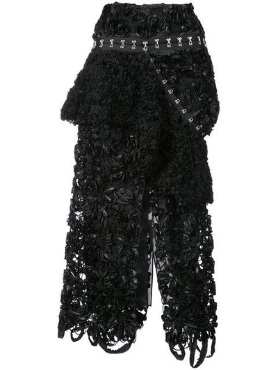 Shop Proenza Schouler Asymmetrical Peplum Skirt In Black