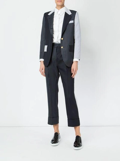 Shop Thom Browne Cropped Tailored Trousers