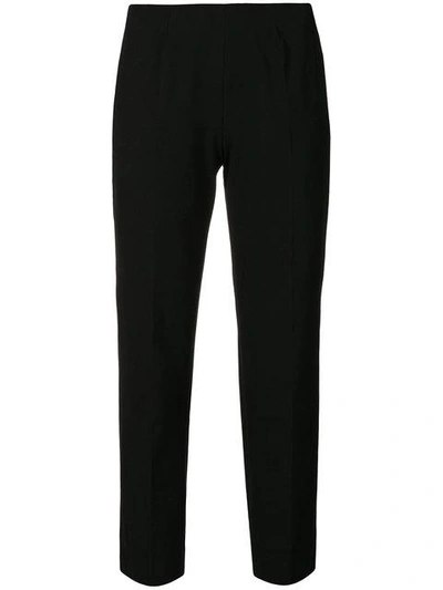 cropped slim fit trousers