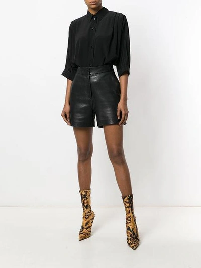 Shop Givenchy Batwing Sleeve Shirt - Black