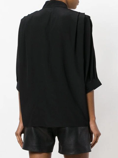 Shop Givenchy Batwing Sleeve Shirt - Black